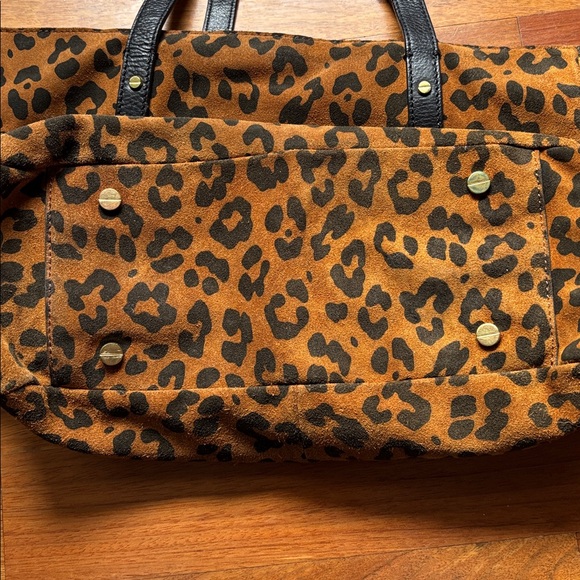 J. Crew Leopard Print Tote Bag - Picture 10 of 11